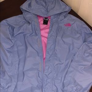 blue north face windbreaker
